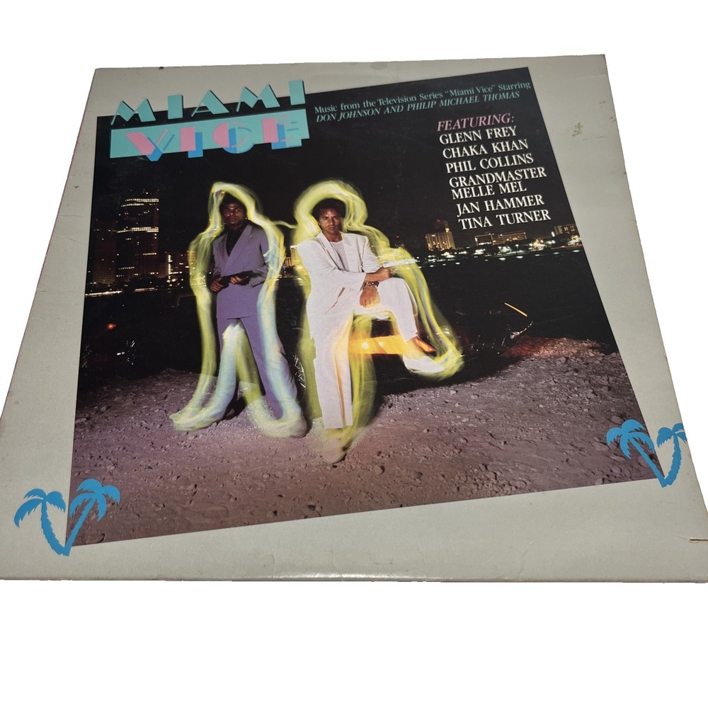 Vintage Miami Vice Vinyl LP Record 1985 TV Series Don Johnson 80s Philip Michael